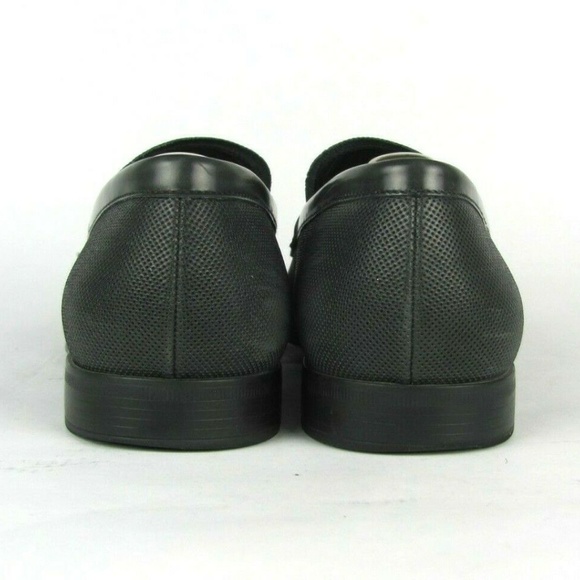 GIORGIO ARMANI Black Leather Penny Loafers 8.5 main image 8